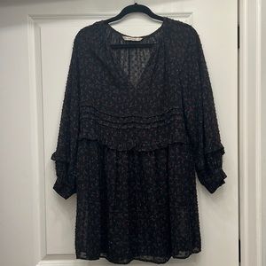 Zara Black Long Sleeve Dress